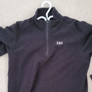 Helly Hansen Men’s Black Quarter-Zip Fleece Pullover